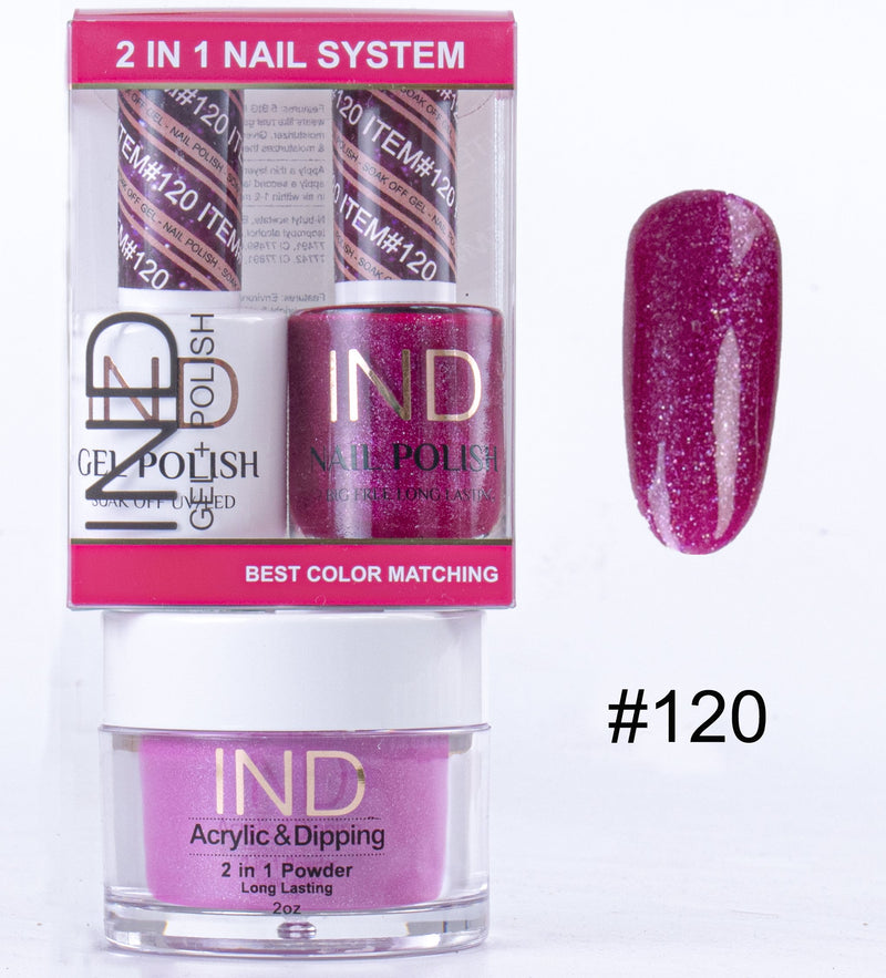 IND 3 IN 1 Combo Gel +Lacquer+dipping powder -