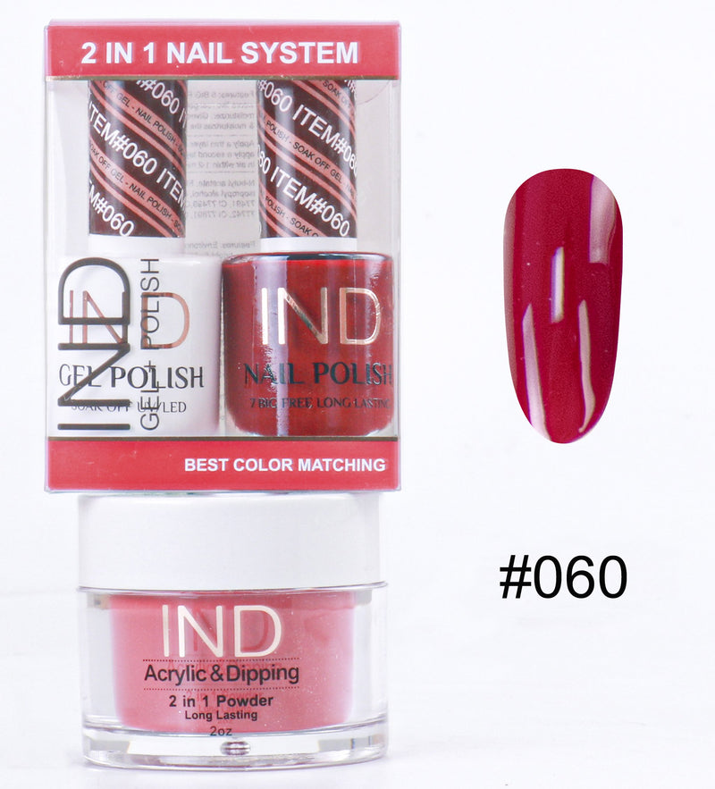 IND 3 IN 1 Combo Gel +Lacquer+dipping powder -