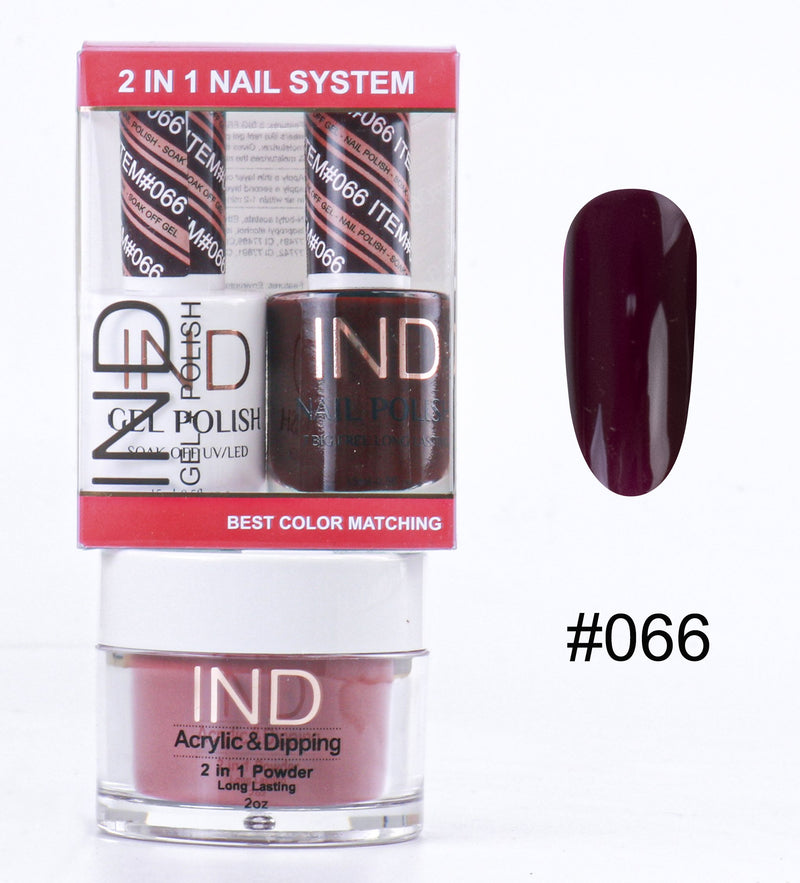 IND 3 IN 1 Combo Gel +Lacquer+dipping powder -