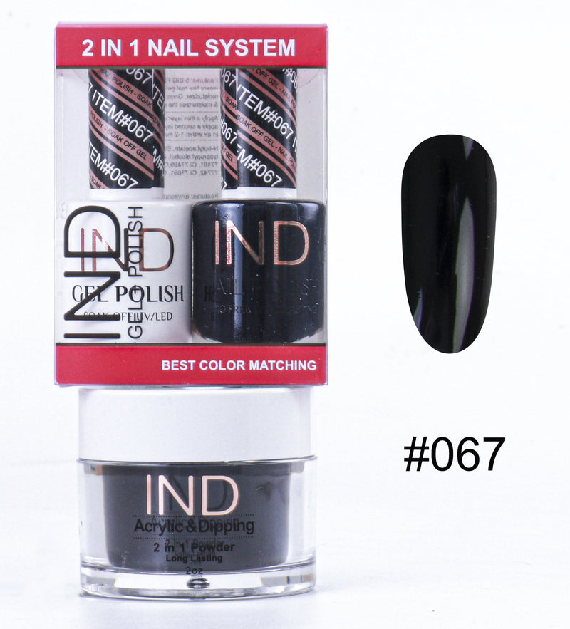 IND 3 IN 1 Combo Gel +Lacquer+dipping powder -