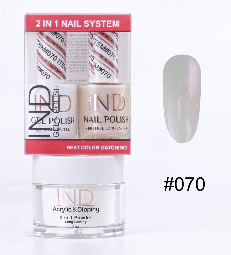 IND 3 IN 1 Combo Gel +Lacquer+dipping powder -