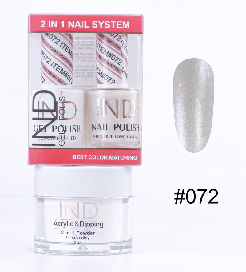 IND 3 IN 1 Combo Gel +Lacquer+dipping powder -