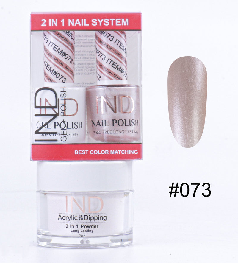 IND 3 IN 1 Combo Gel +Lacquer+dipping powder -