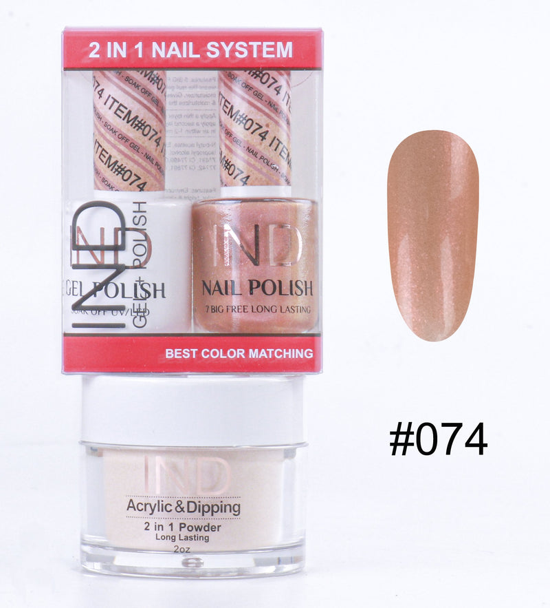 IND 3 IN 1 Combo Gel +Lacquer+dipping powder -