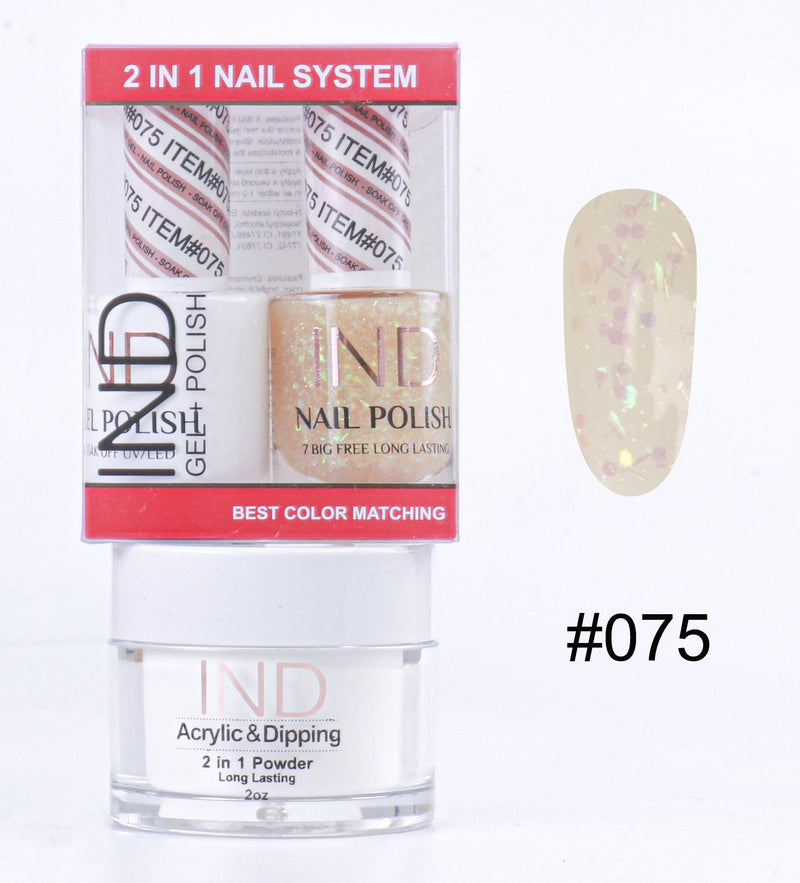 IND 3 IN 1 Combo Gel +Lacquer+dipping powder -