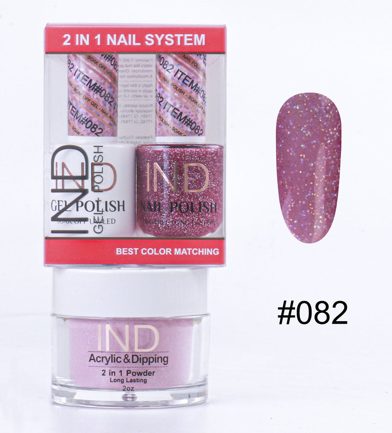 IND 3 IN 1 Combo Gel +Lacquer+dipping powder -