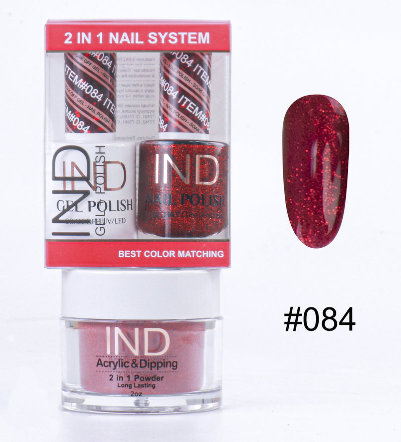 IND 3 IN 1 Combo Gel +Lacquer+dipping powder -