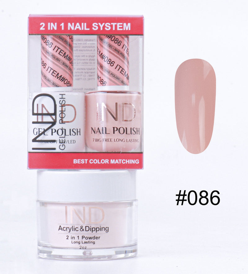 IND 3 IN 1 Combo Gel +Lacquer+dipping powder -