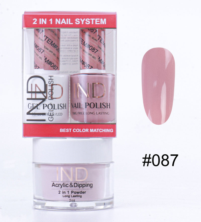 IND 3 IN 1 Combo Gel +Lacquer+dipping powder -