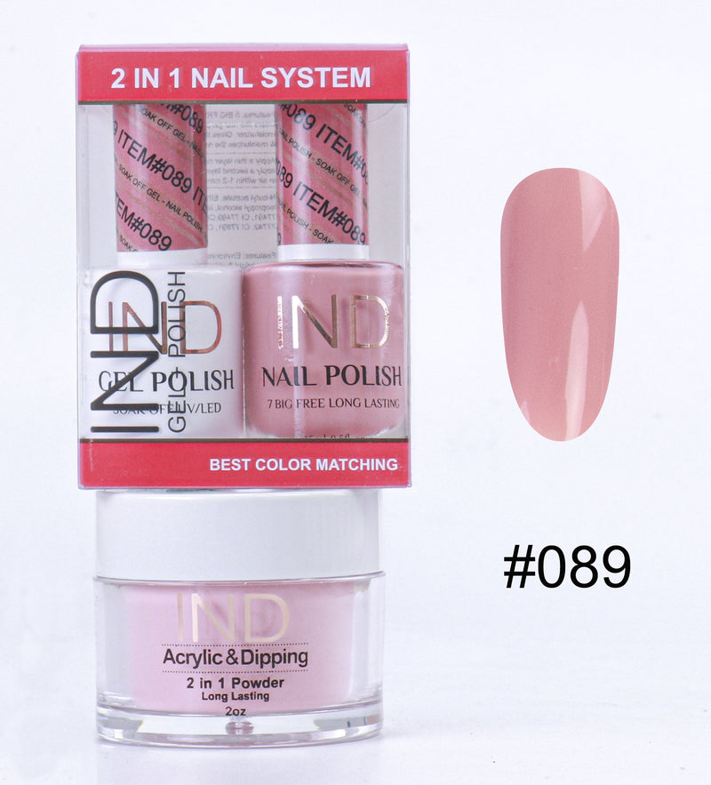 IND 3 IN 1 Combo Gel +Lacquer+dipping powder -