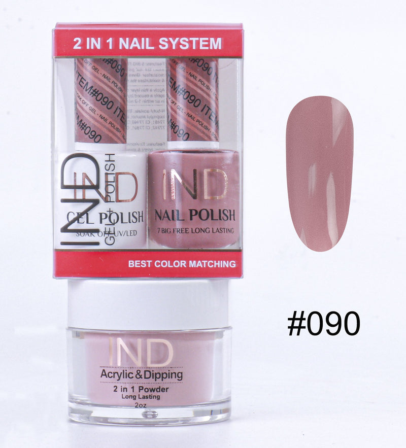 IND 3 IN 1 Combo Gel +Lacquer+dipping powder -