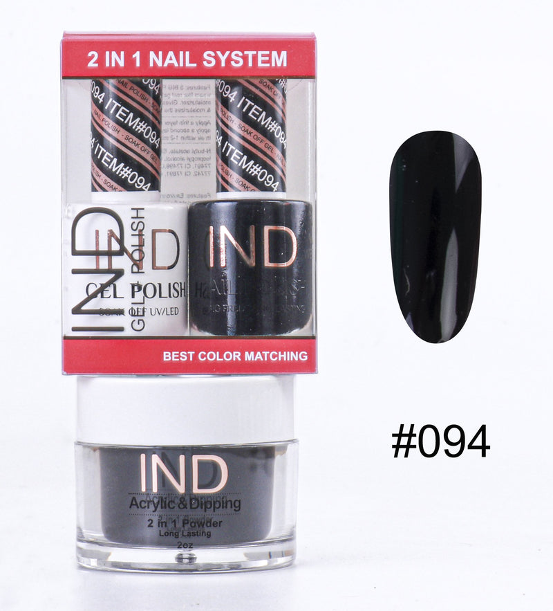 IND 3 IN 1 Combo Gel +Lacquer+dipping powder -