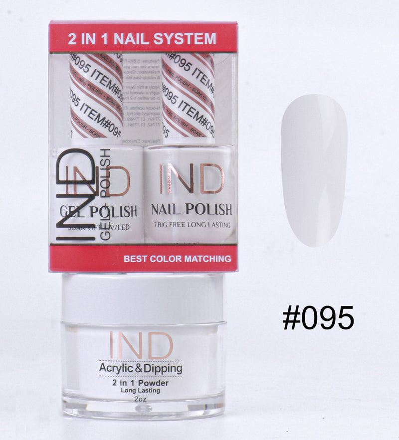 IND 3 IN 1 Combo Gel +Lacquer+dipping powder -