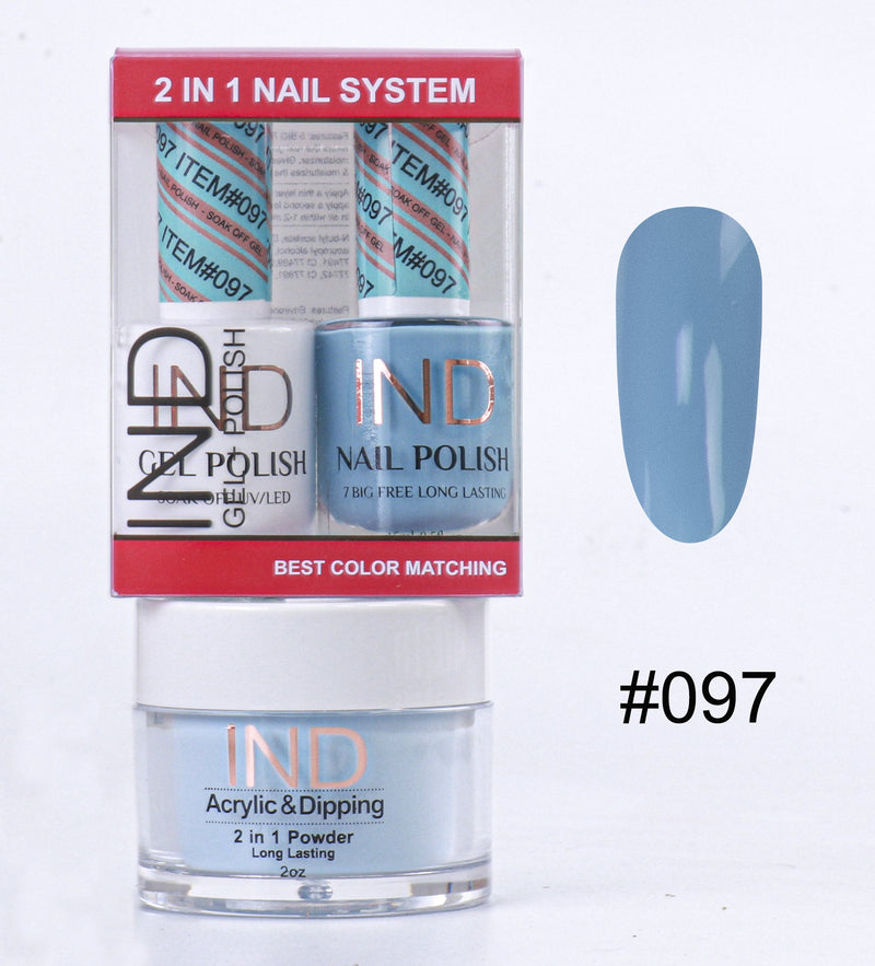 IND 3 IN 1 Combo Gel +Lacquer+dipping powder -