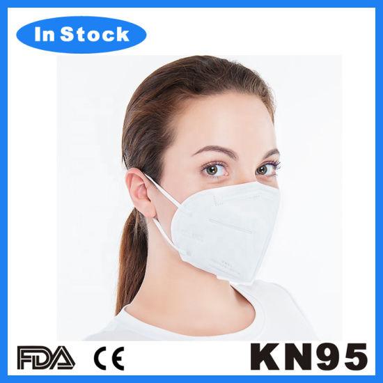 5 PCS  KN95 Respirator Face Mask - White (shipping from USA _ within 3 Business Days )