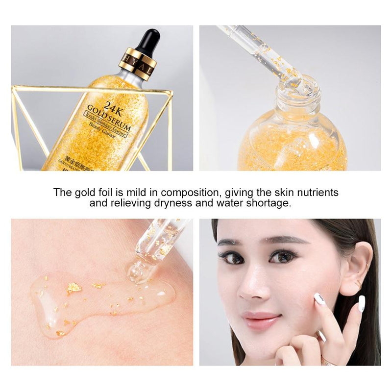 LAIKOU 24k Gold Face Serum Hyaluronic Acid Serum Moisturizer Essence Cream Whitening Day Creams Anti Aging Anti Wrinkle Acne Art|Serum