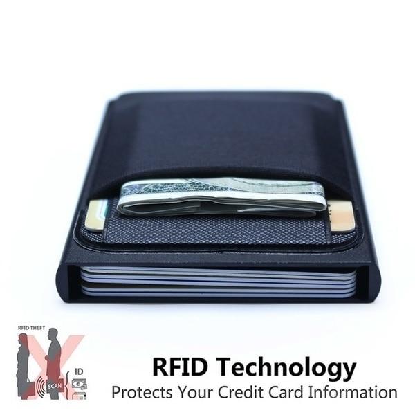 Men Business Aluminum Cash ID Card Holder RFID Blocking Slim Metal Wallet Coin Purse card case credit card wallet rfid wallet|Card & ID Holders