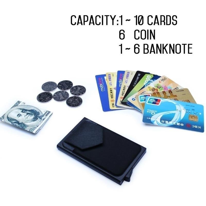 Men Business Aluminum Cash ID Card Holder RFID Blocking Slim Metal Wallet Coin Purse card case credit card wallet rfid wallet|Card & ID Holders