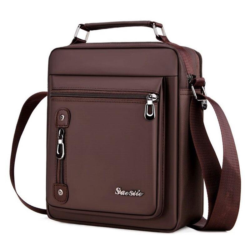 Men's Retro Style Oxford Cloth Material Multi Function Shoulder Bag Men's Casual Business Travel Handsome Messenger Bag