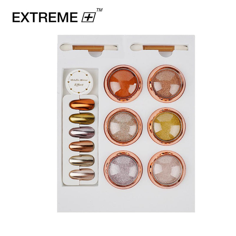 EXTREME+ Metallic Mirror Effect Chrome Powder Kit 6 colors