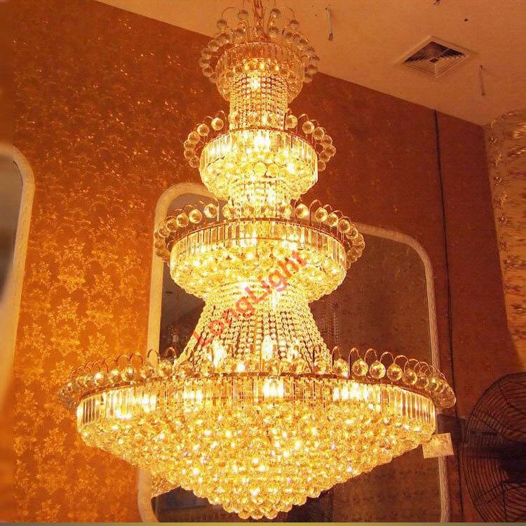 Modern Crystal Chandelier Lighting Large Lustre K9 Led Gold Crystal Chandelier Lamp Upscale Royal Living Room Hotel|crystal chandelier lighting|modern crystal chandelier lightingcrystal chandelier lamp