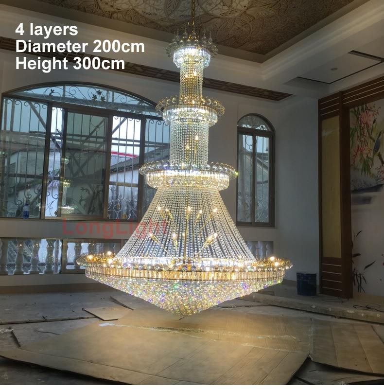 Modern Crystal Chandelier Lighting Large Lustre K9 Led Gold Crystal Chandelier Lamp Upscale Royal Living Room Hotel|crystal chandelier lighting|modern crystal chandelier lightingcrystal chandelier lamp