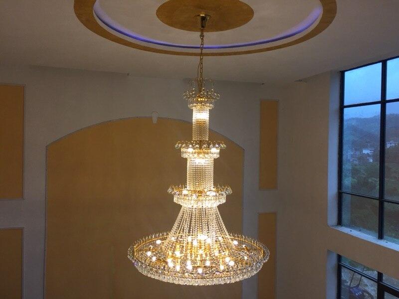 Modern Crystal Chandelier Lighting Large Lustre K9 Led Gold Crystal Chandelier Lamp Upscale Royal Living Room Hotel|crystal chandelier lighting|modern crystal chandelier lightingcrystal chandelier lamp