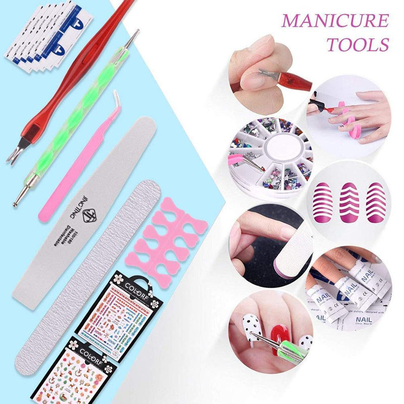 Nail Set UV LED Lamp For Manicure Gel Nail Polish Kit Soak Off Gel Varnish For Nail Art Set Dryer Machine Tools Poly Nail Gel|Sets & Kits