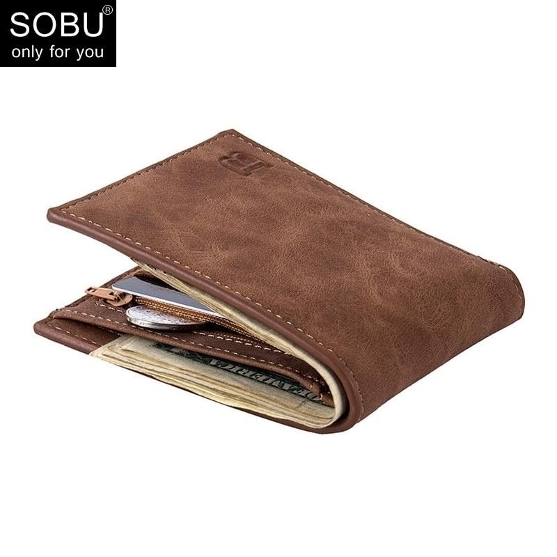 New Men Wallets Small Money Purses Wallets New Design Dollar Price Top Men Thin Wallet With Coin Bag Zipper Wallet L027|Wallets