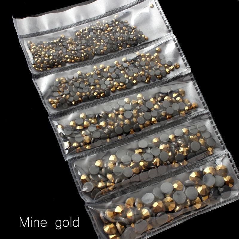 New packing 1200pcs Mix Size Hot Fix Rhinestone Shiny DMC Hot Fix Rhinestones Crystal SS6 SS30 for clothes DIY free shipping|Rhinestones