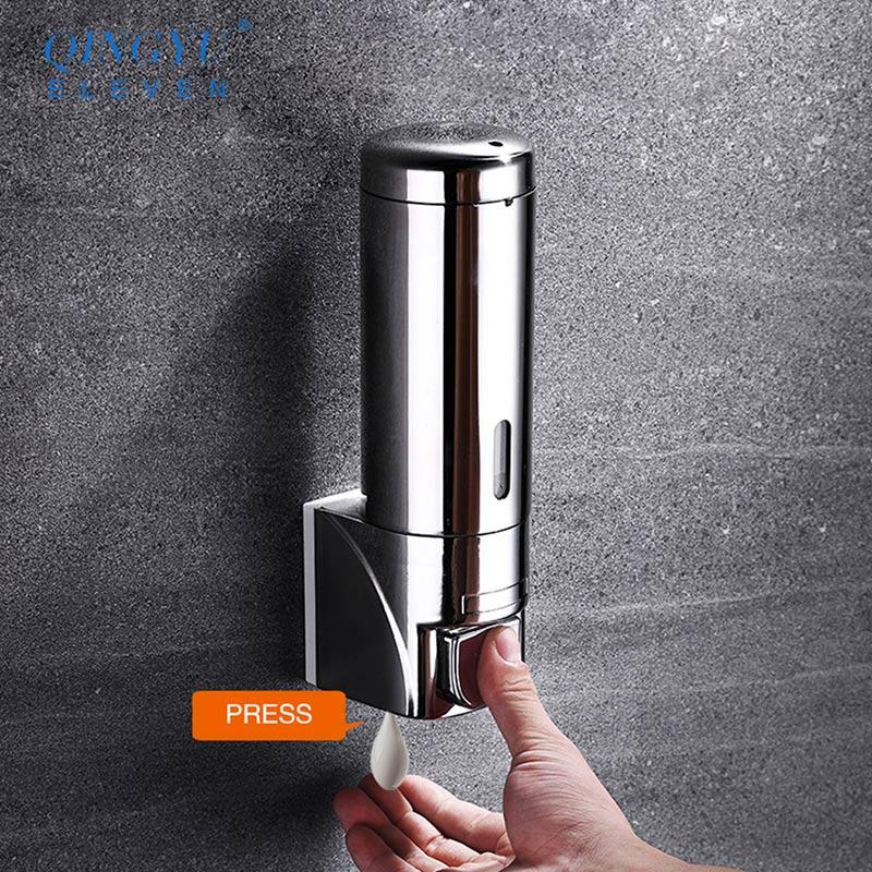 New soap dispenser wall mounted bathroom Hotel shampoo lotion liquid soap dispenser stainless steel hand soap dispenser|Liquid Soap Dispensers