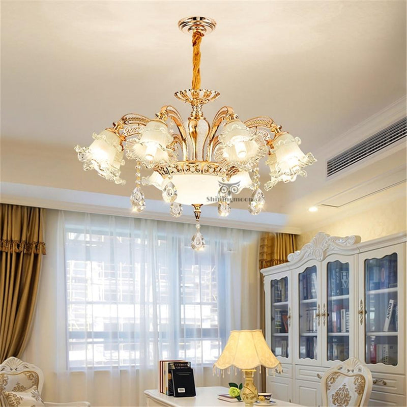 Nordic Luxury LED Chandelier Lighting Living Room Bedroom Crystal Ceiling Chandeliers Kitchen Hanging Lamps Home Decor Luminaria|Chandeliers