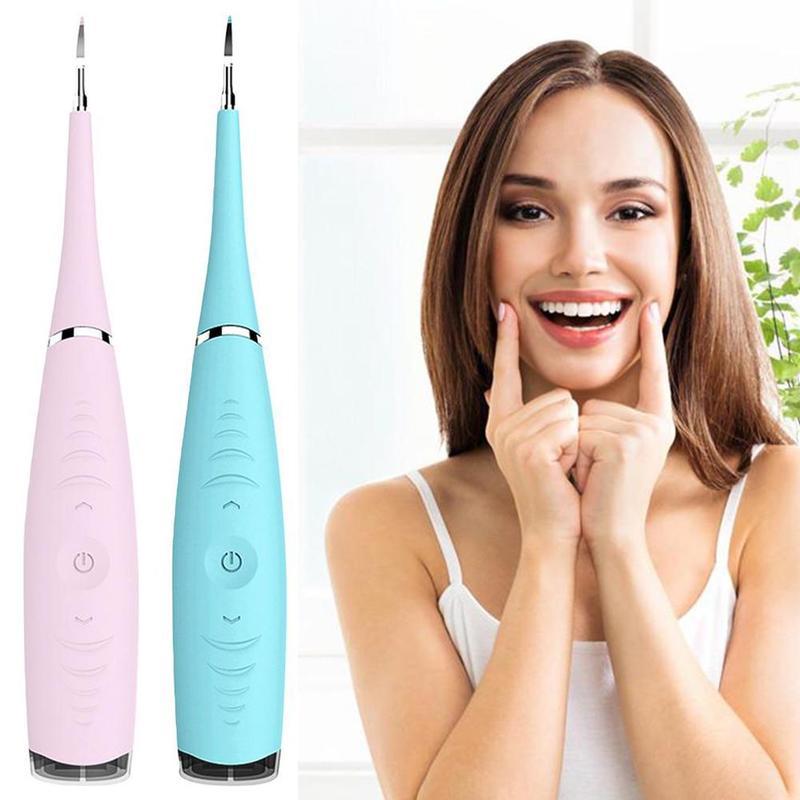 Portable Electric Ultrasonic Dental Scaler Tooth Calculus Tool Sonic Remover Stains Tartar Plaque Whitening Oral Cleaner Machine|Cleaning Brushes