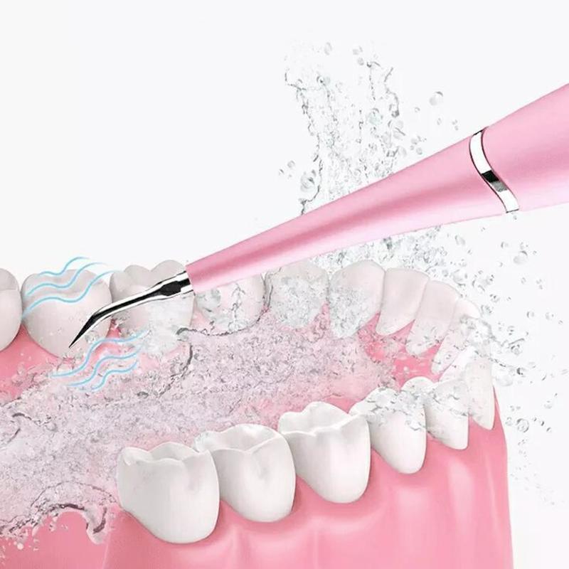 Portable Electric Ultrasonic Dental Scaler Tooth Calculus Tool Sonic Remover Stains Tartar Plaque Whitening Oral Cleaner Machine|Cleaning Brushes