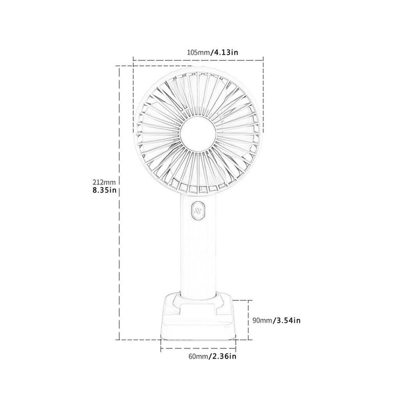 Portable Handheld Usb Multi angle Free Adjustment Fan Portable Small Fan with Mobile Phone Stand Function Hardware 3 Gear|Device Cleaners