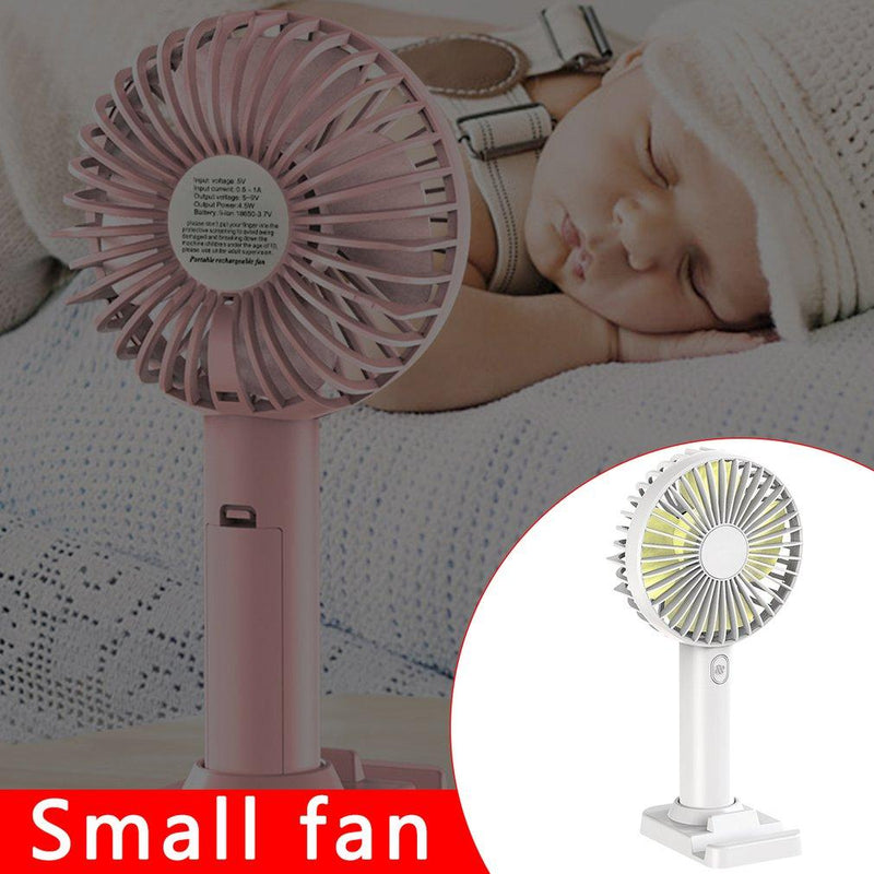 Portable Handheld Usb Multi angle Free Adjustment Fan Portable Small Fan with Mobile Phone Stand Function Hardware 3 Gear|Device Cleaners