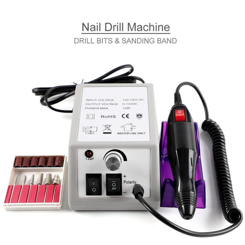 Professional Electric Nail Drill Machine Set Nail Art File Milling Cutter Manicure Nail Art Pen Pedicure Equipment Nail Art Tool|Electric Manicure Drills