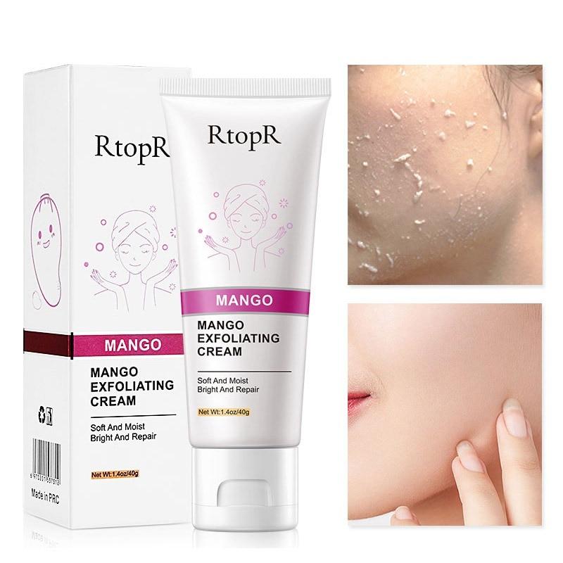 RtopR Mango Facial Exfoliating Gel Blackhead Remover Acne Treatment Deep Clean Skin Shrink Pores Oil control Peel Off Face Care|Facial Scrubs & Polishes