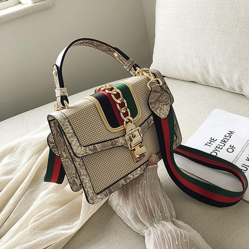 Small Crocodile Print Flap Bags For Women 2019 Leather Mini Handbag Ladies Shoulder Bag Lady Messenger Crossbody Hand Bag|Shoulder Bags