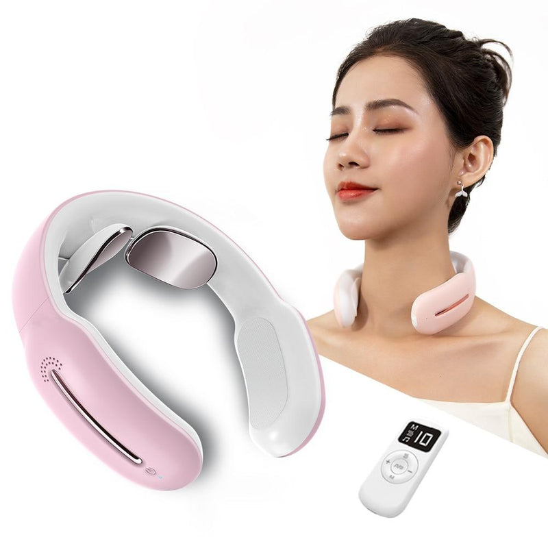 Smart Electric Neck and Shoulder Massager Low Frequency Magnetic Therapy Pulse Pain Relief Relaxation Vertebra Physiotherapy|Neck Massage Instrument