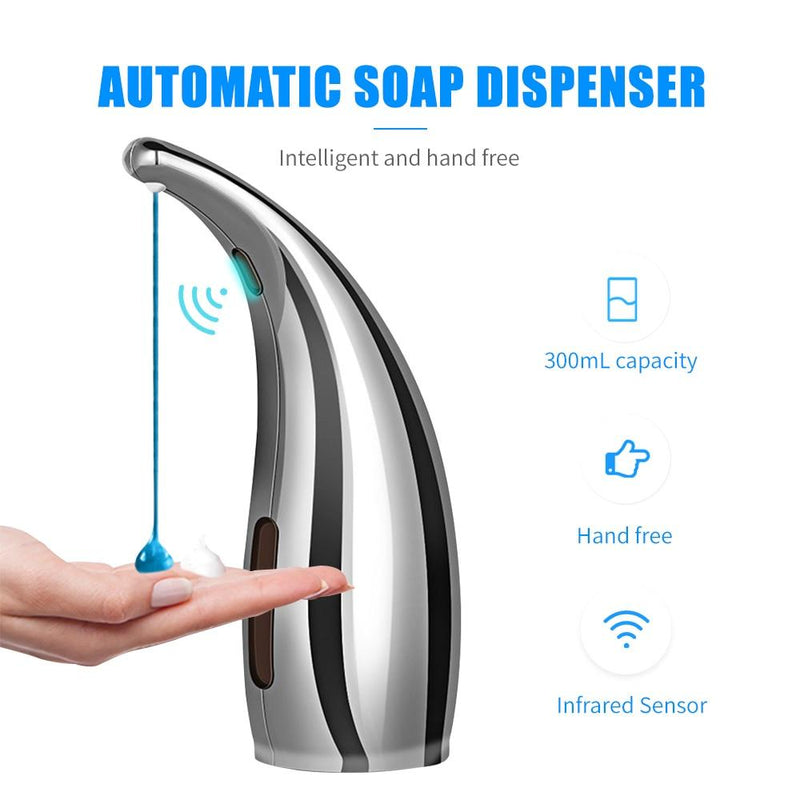 Soap Dispenser Pump Automatic Liquid Soap Dispenser Infrared Smart Sensor Touchless Foam Shampoo Dispensers For Kitchen Bathroom|Liquid Soap Dispensers