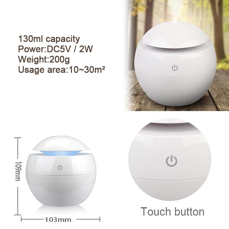 Variable Aromatherapy Essential Oil Diffuser Mini Usb Air Humidifier Portable Ultrasonic Atomizing Humidifier Air Purifier Led|Humidifiers