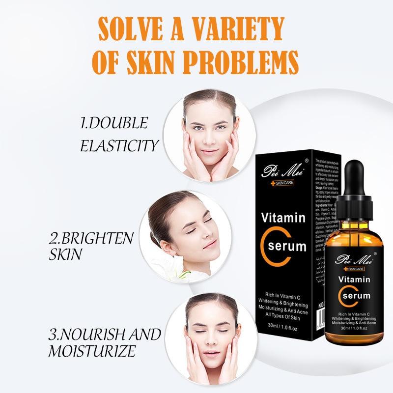 Vitamin C Whitening Face Serum Retinol C Hyaluronic Acid Moisturizing Firming Anti Aging Ant Wrinkle Anti Acne Essence Skin Care|Serum