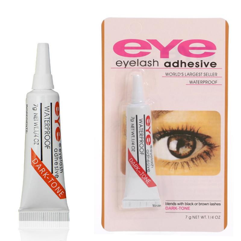 Eyelash Glue Clear white/Dark black Waterproof Eye Lash Glue False Eyelashes Makeup Adhesive Cosmetic Tools TSLM2|Eyelash Glue