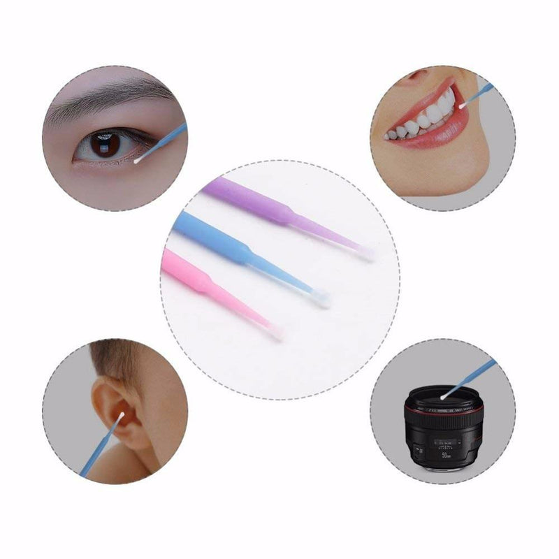 100Pcs/bag Disposable Makeup Eyelashes Individual lashes Applicators Mascara Eyelashes Brush Cotton Swab Dropshipping|Cotton Swabs