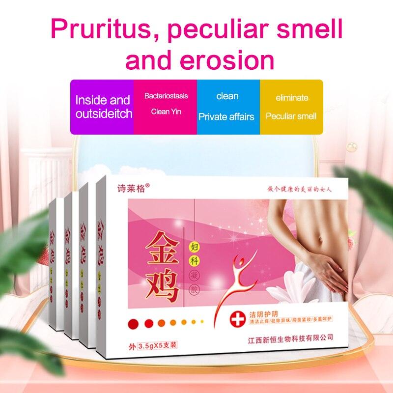 SILAIGE 5PCS Vaginitis Treatment Gel Anti Inflammation Vaginal Clean Gynecological Gel Female Vagina Care Clean Detox Lubricant|Gynecological Inflammatory Gel