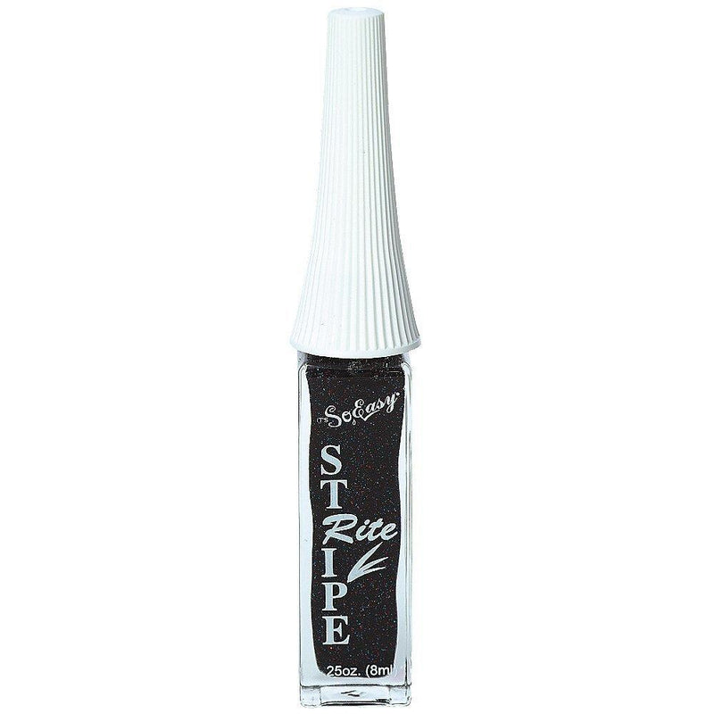 Its So Easy Stripe Rite Glitter Paint, Black Red