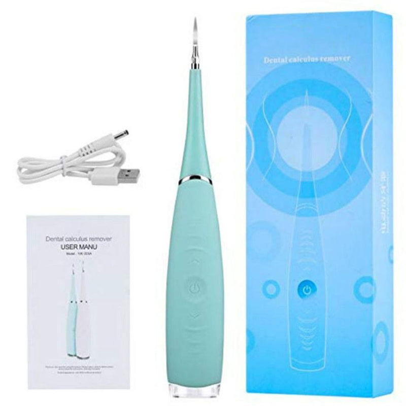 Portable Electric Sonic Dental Scaler Tooth Calculus Remover Tooth Stains Tartar Tool Dentist Whiten Teeth Health Hygiene white|Oral Irrigators