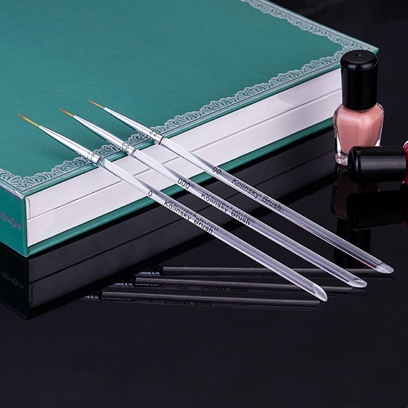 3Pcs/Set Nail Art Drawing Pen Hook Flower Carving Nail Pen Beauty Makeup Manicure Tool New Women Dropshipping TSLM1|Dotting Tools