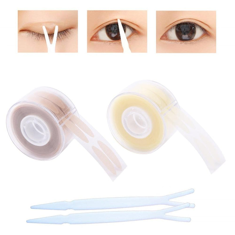 600Pcs/box Big Eyes Make Up Eyelid Sticker Double Eyelid Tape Fold Self Adhesive Stickers S/L Makeup Clear Beige Invisible Tool|Eyelid Tools